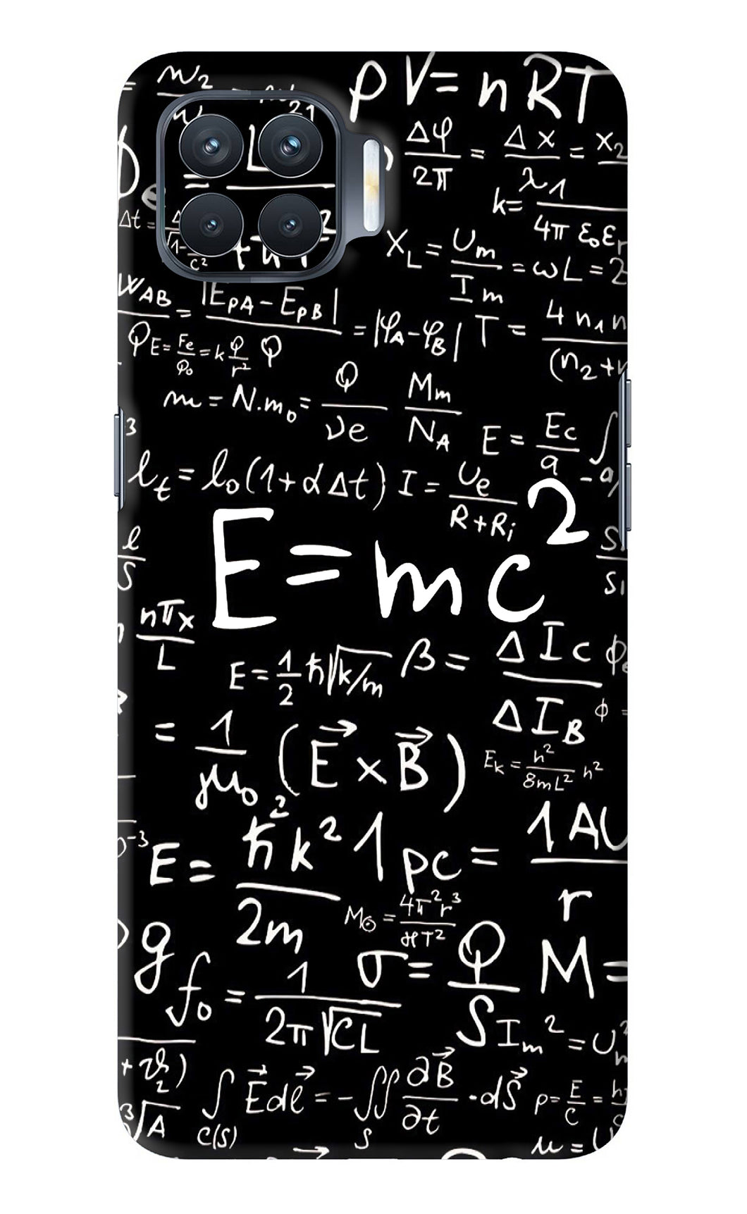 Physics Albert Einstein Formula Oppo F17 Pro Back Skin Wrap