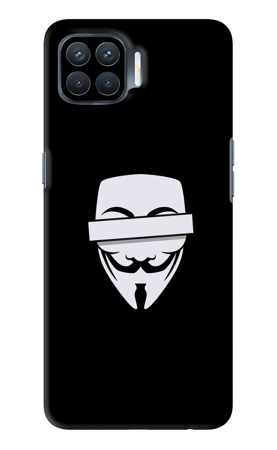 Anonymous Face Oppo F17 Pro Back Skin Wrap