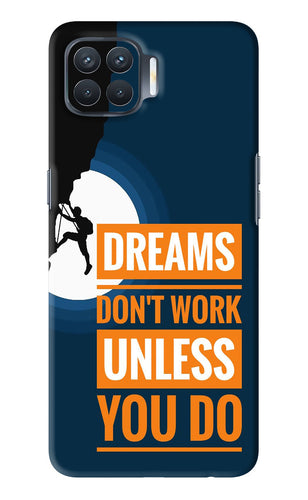 Dreams Don’T Work Unless You Do Oppo F17 Pro Back Skin Wrap