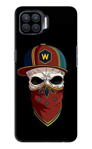 Skull Oppo F17 Pro Back Skin Wrap