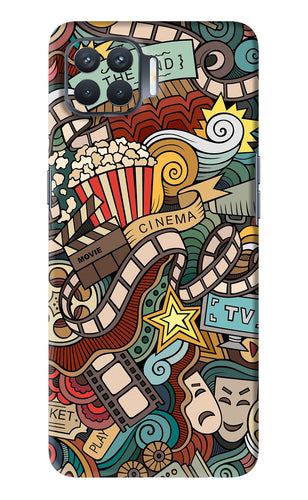 Cinema Abstract Oppo F17 Pro Back Skin Wrap