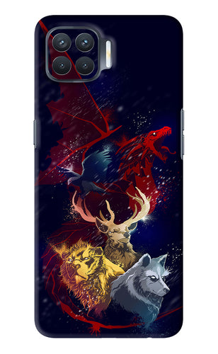 Game Of Thrones Oppo F17 Pro Back Skin Wrap