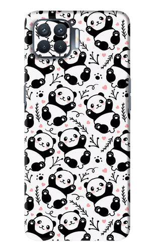 Cute Panda Oppo F17 Pro Back Skin Wrap