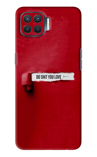 Do Shit You Love Oppo F17 Pro Back Skin Wrap