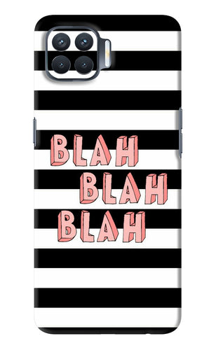 Blah Blah Blah Oppo F17 Pro Back Skin Wrap