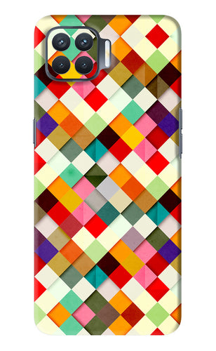 Geometric Abstract Colorful Oppo F17 Pro Back Skin Wrap