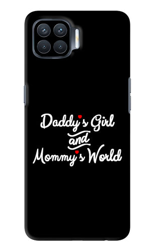 Daddy's Girl and Mommy's World Oppo F17 Pro Back Skin Wrap