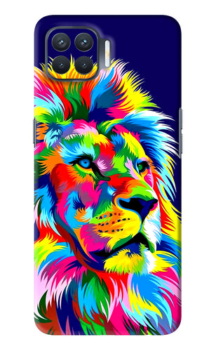 Vector Art Lion Oppo F17 Pro Back Skin Wrap