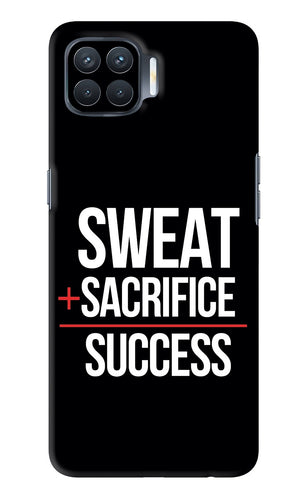 Sweat Sacrifice Success Oppo F17 Pro Back Skin Wrap