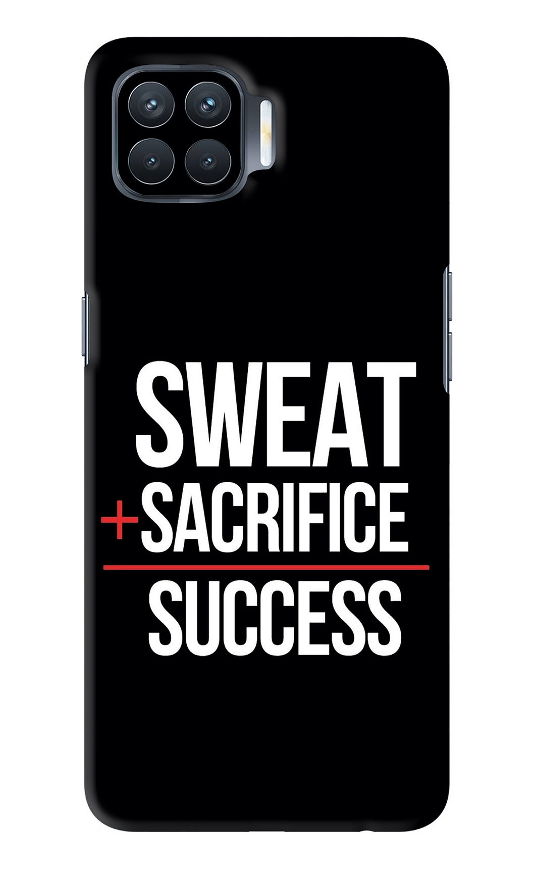 Sweat Sacrifice Success Oppo F17 Pro Back Skin Wrap