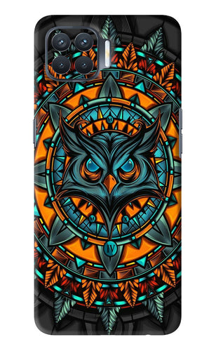 Angry Owl Art Oppo F17 Pro Back Skin Wrap