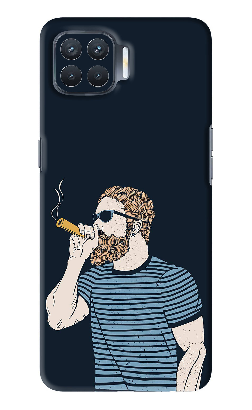 Smoking Oppo F17 Pro Back Skin Wrap