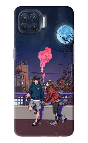 Chilling Couple Oppo F17 Pro Back Skin Wrap