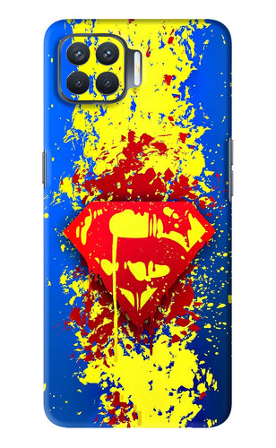 Superman logo Oppo F17 Pro Back Skin Wrap