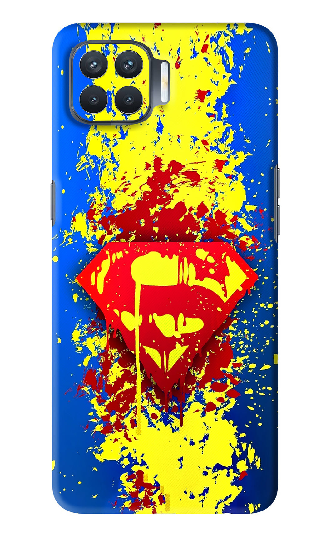 Superman logo Oppo F17 Pro Back Skin Wrap