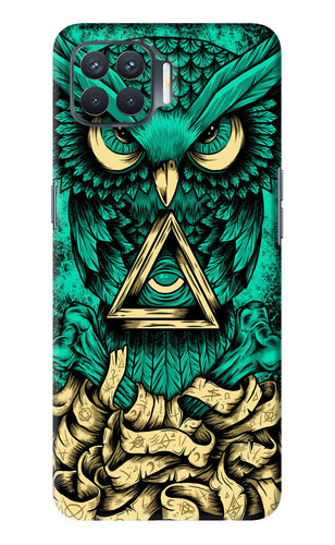 Green Owl Oppo F17 Pro Back Skin Wrap