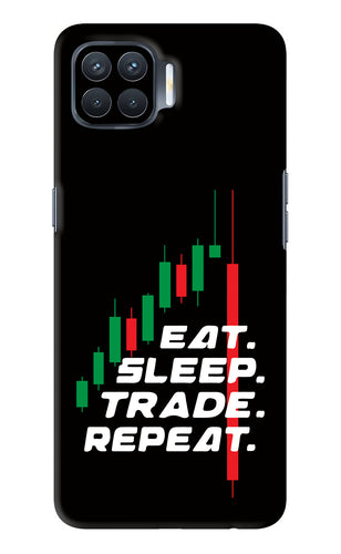 Eat Sleep Trade Repeat Oppo F17 Pro Back Skin Wrap