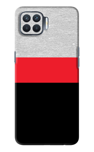 Tri Color Pattern Oppo F17 Pro Back Skin Wrap