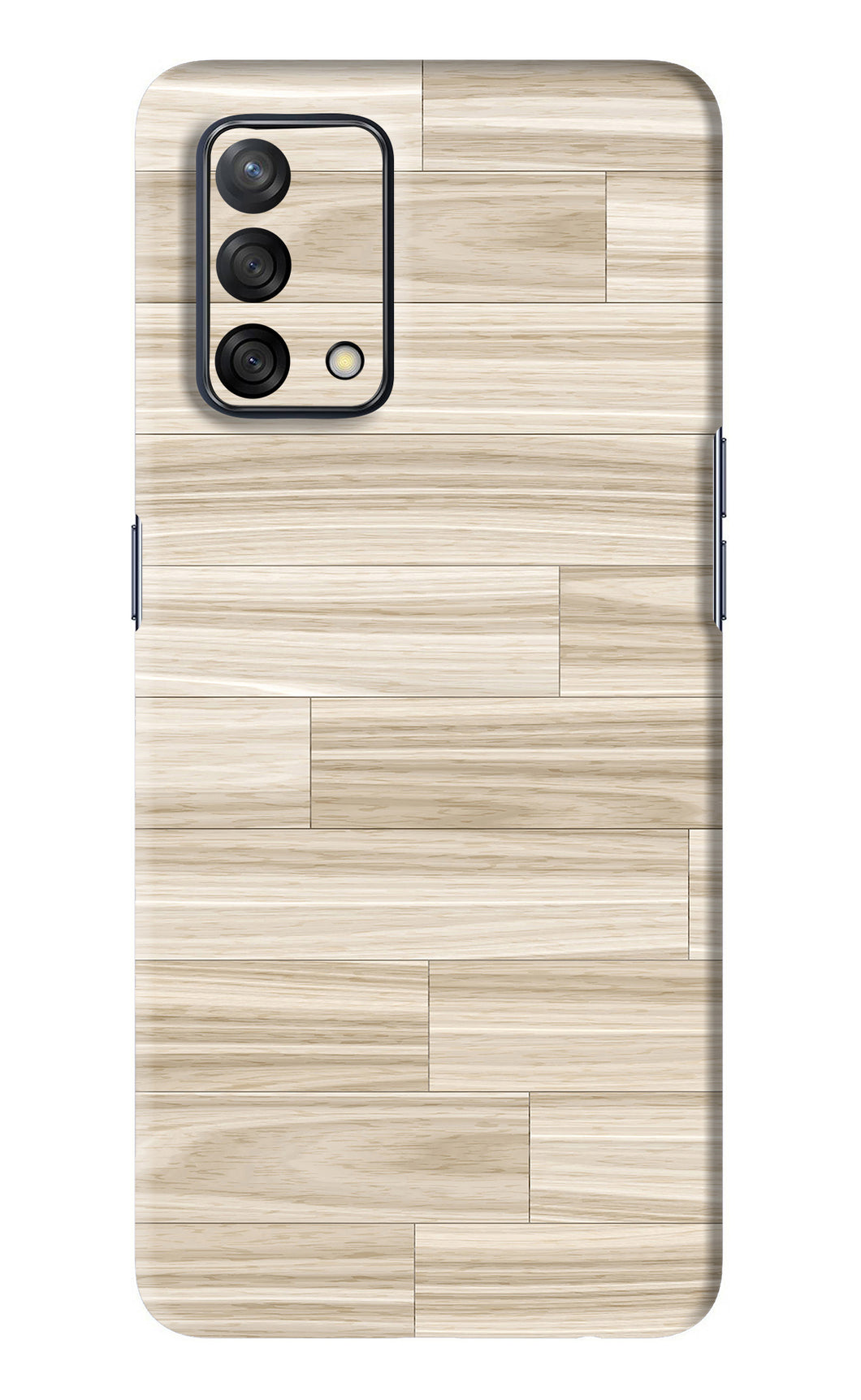 Wooden Art Texture Oppo F19 Back Skin Wrap