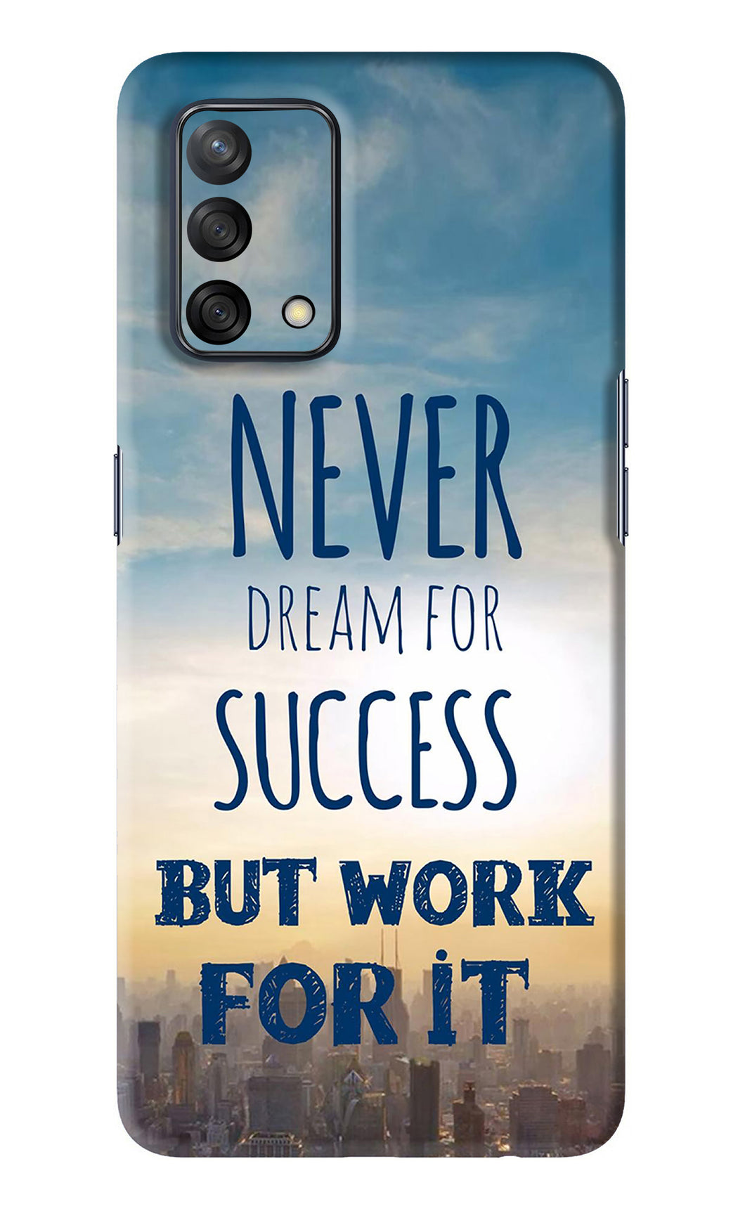 Never Dream For Success But Work For It Oppo F19 Back Skin Wrap