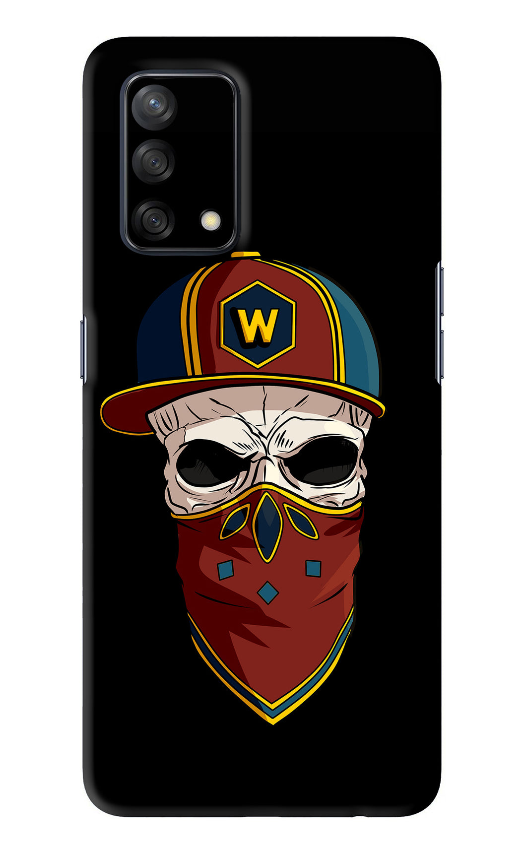 Skull Oppo F19 Back Skin Wrap