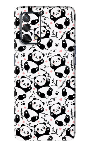 Cute Panda Oppo F19 Back Skin Wrap