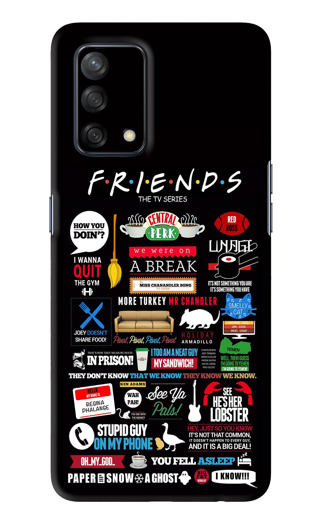 FRIENDS Oppo F19 Back Skin Wrap