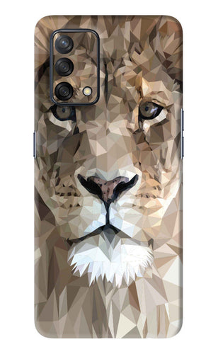 Lion Art Oppo F19 Back Skin Wrap