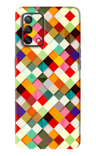 Geometric Abstract Colorful Oppo F19 Back Skin Wrap