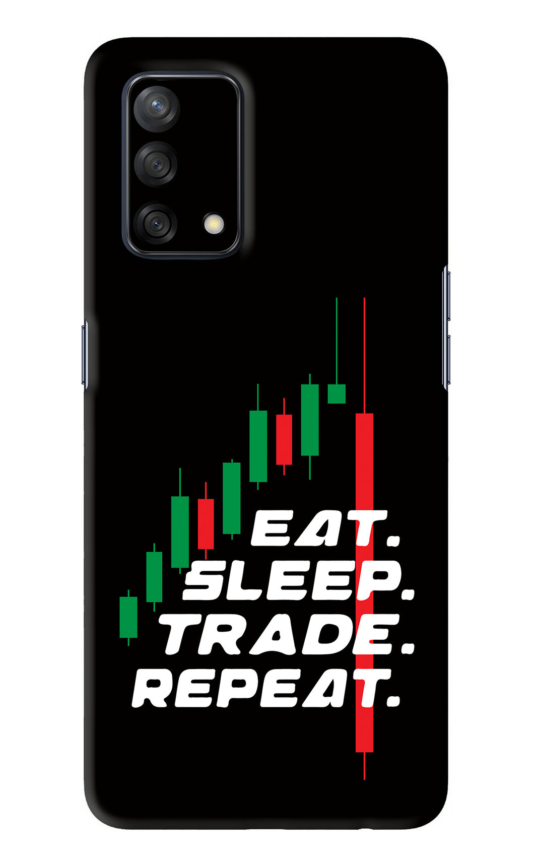 Eat Sleep Trade Repeat Oppo F19 Back Skin Wrap