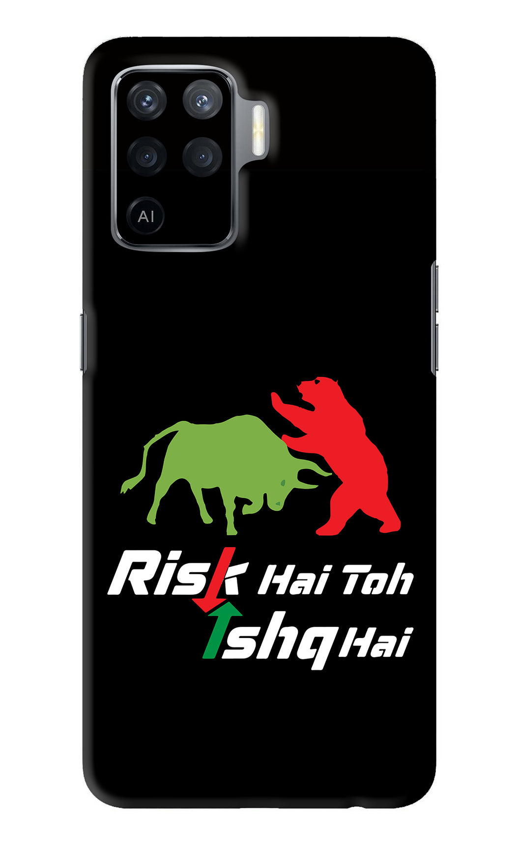 Risk Hai Toh Ishq Hai Oppo F19 Pro Back Skin Wrap