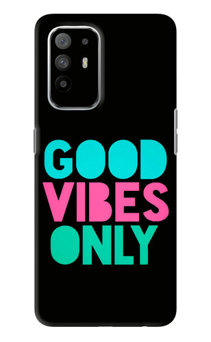 Quote Good Vibes Only Oppo F19 Pro Plus Back Skin Wrap