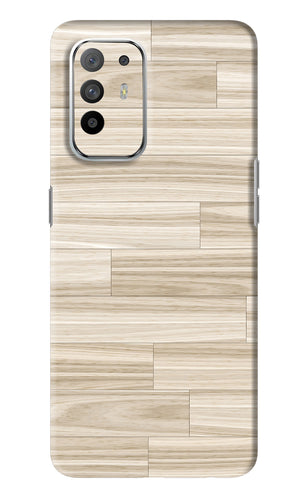 Wooden Art Texture Oppo F19 Pro Plus Back Skin Wrap