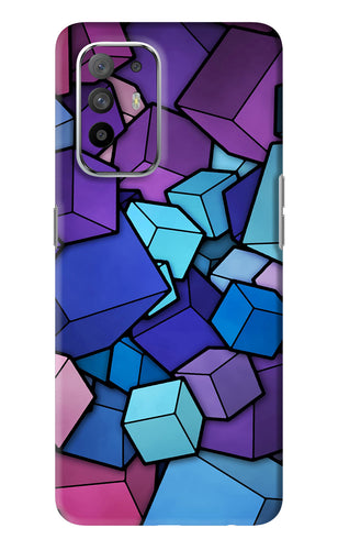 Cubic Abstract Oppo F19 Pro Plus Back Skin Wrap