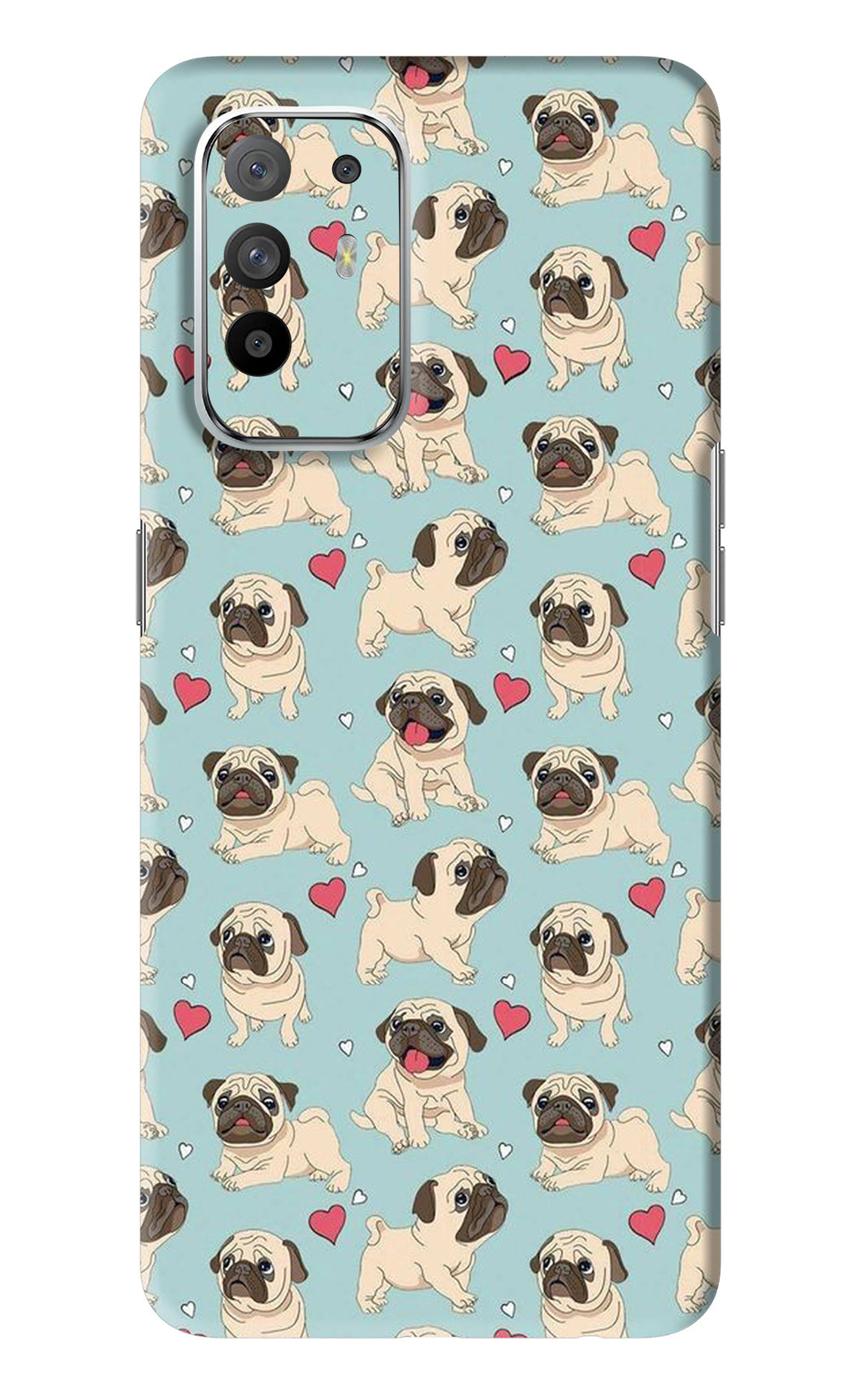 Pug Dog Oppo F19 Pro Plus Back Skin Wrap