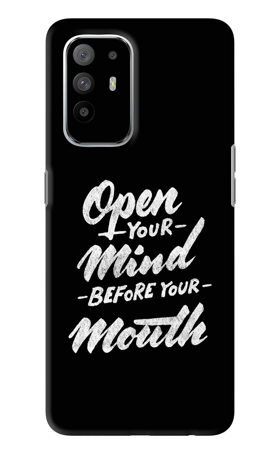 Open Your Mind Before Your Mouth Oppo F19 Pro Plus Back Skin Wrap