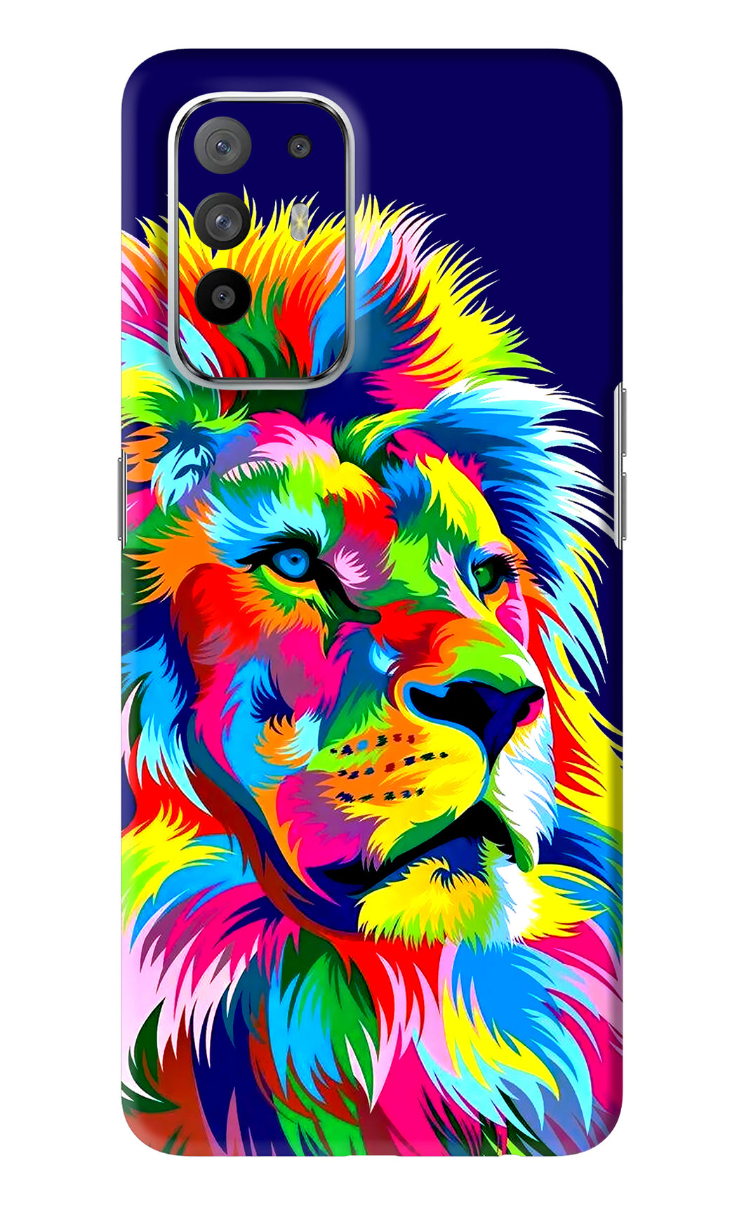 Vector Art Lion Oppo F19 Pro Plus Back Skin Wrap