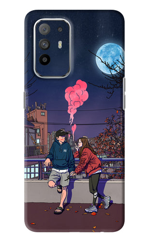 Chilling Couple Oppo F19 Pro Plus Back Skin Wrap