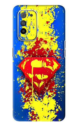 Superman logo Oppo F19 Pro Plus Back Skin Wrap