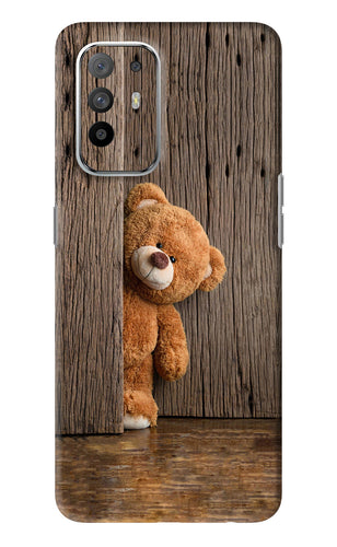 Teddy Wooden Oppo F19 Pro Plus Back Skin Wrap