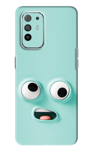 Silly Face Cartoon Oppo F19 Pro Plus Back Skin Wrap