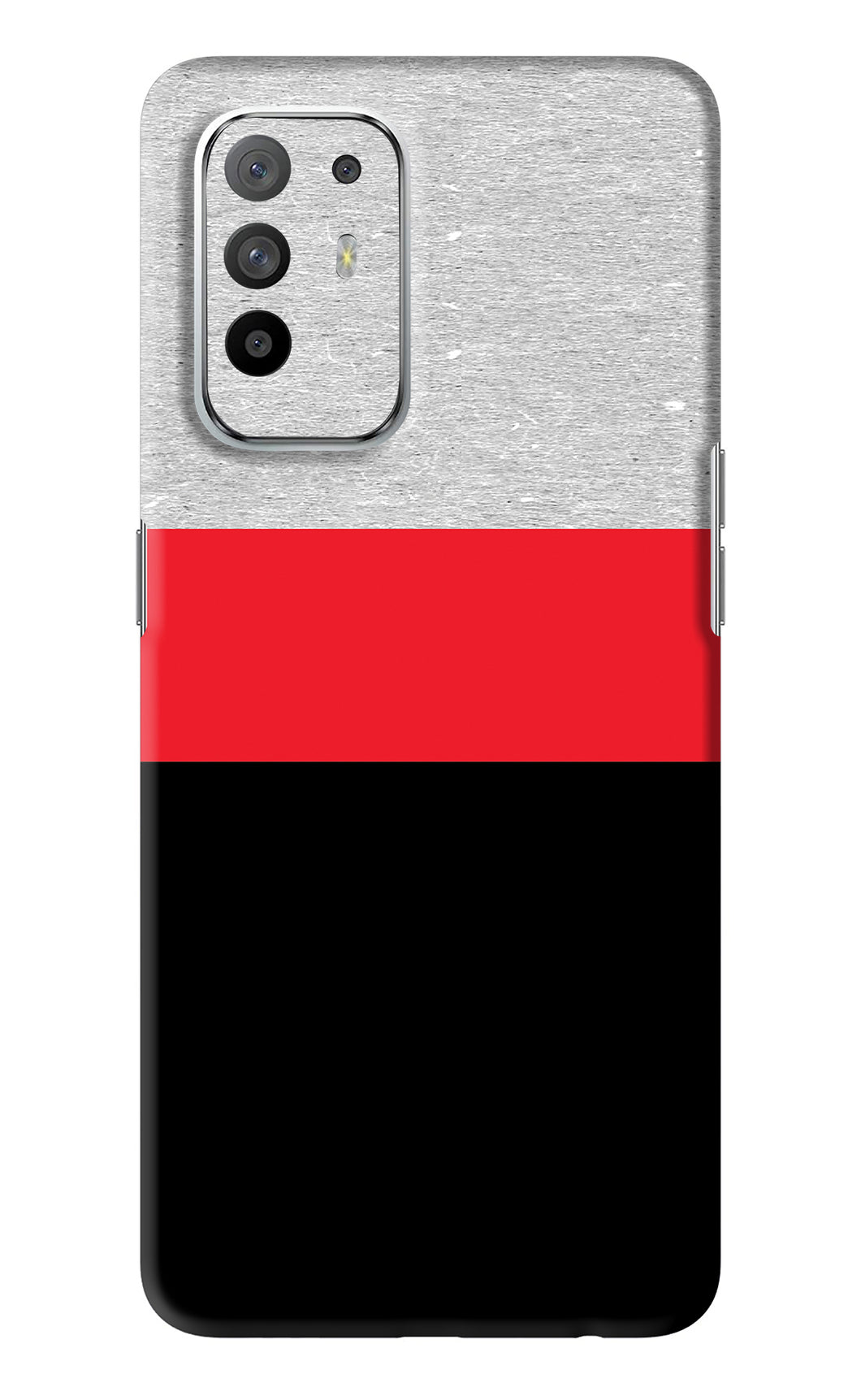 Tri Color Pattern Oppo F19 Pro Plus Back Skin Wrap