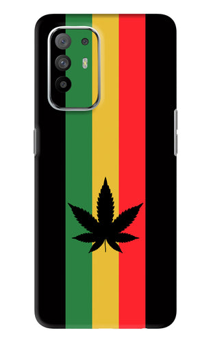 Weed Flag Oppo F19 Pro Plus Back Skin Wrap