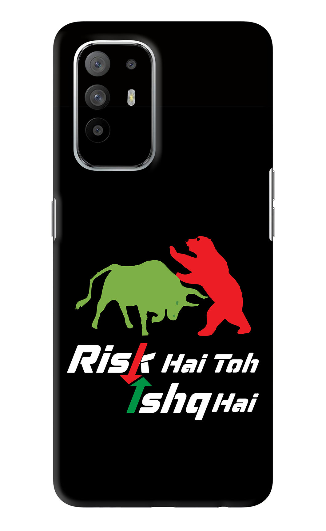 Risk Hai Toh Ishq Hai Oppo F19 Pro Plus Back Skin Wrap