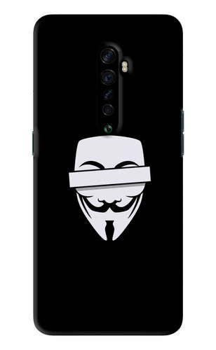 Anonymous Face Oppo Reno 2 Back Skin Wrap