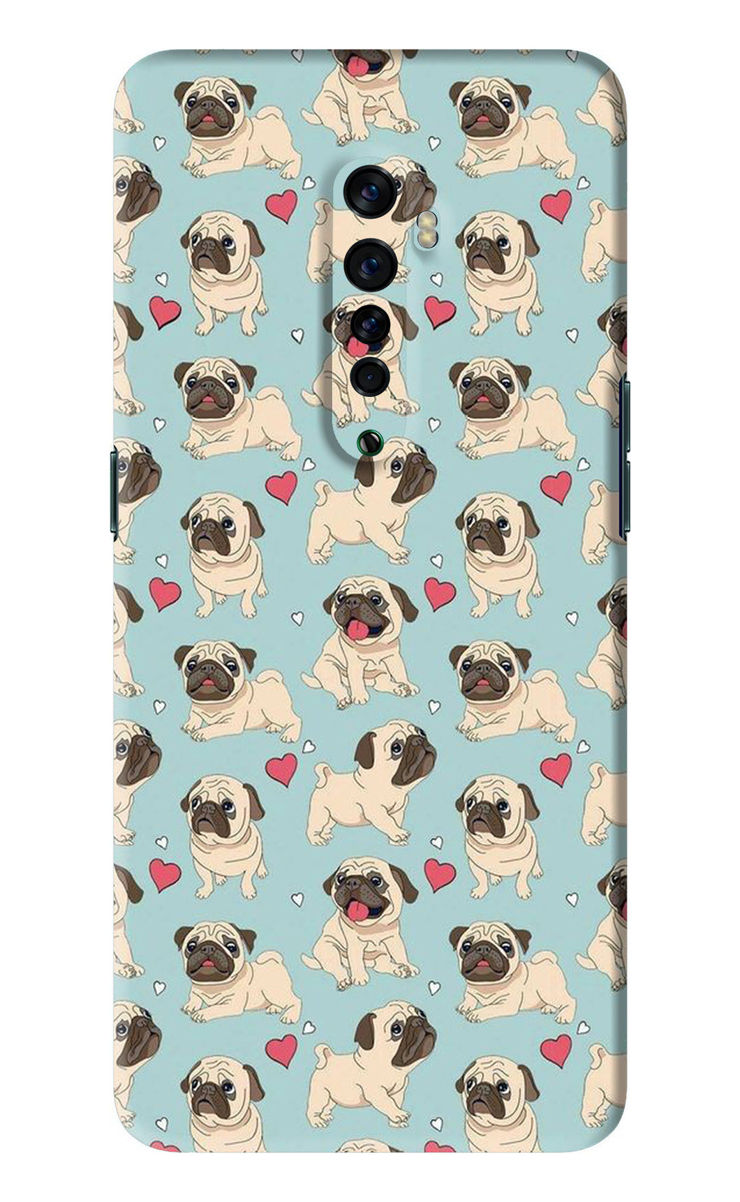 Pug Dog Oppo Reno 2 Back Skin Wrap