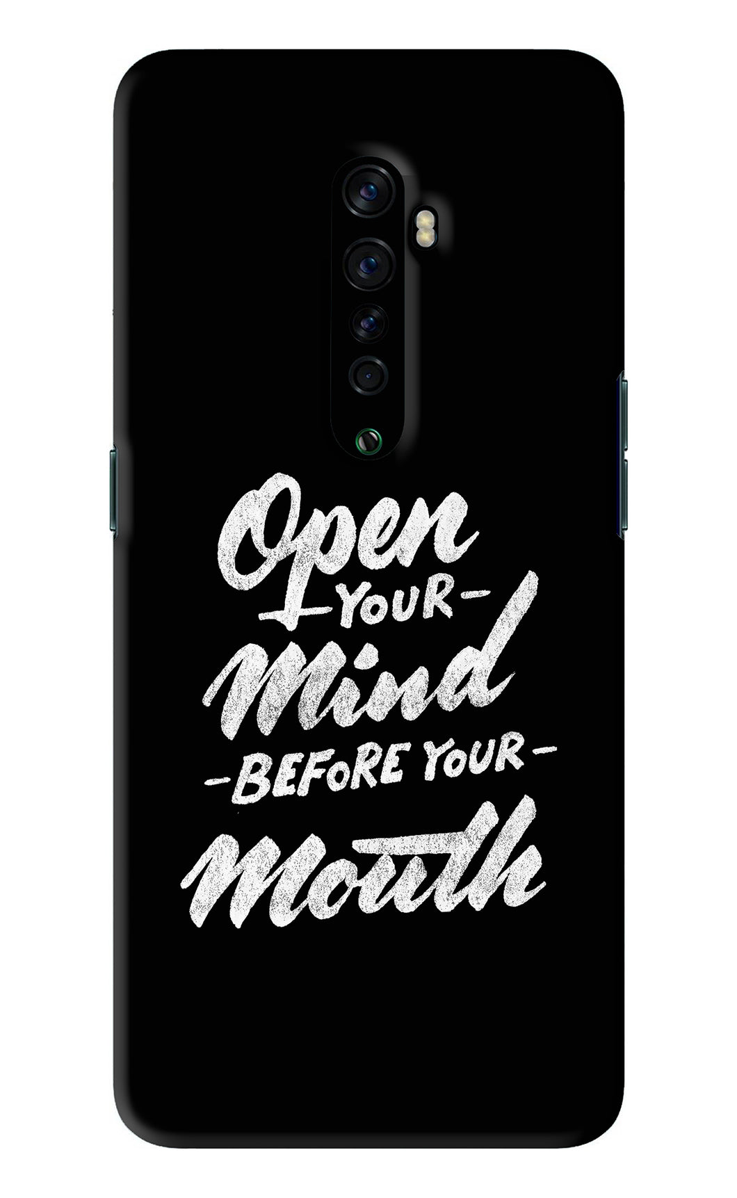 Open Your Mind Before Your Mouth Oppo Reno 2 Back Skin Wrap