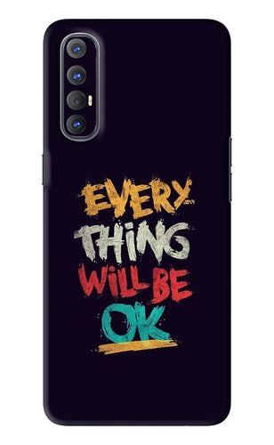 Everything Will Be Ok Oppo Reno 3 Pro Back Skin Wrap