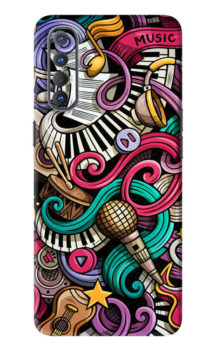 Music Abstract Oppo Reno 3 Pro Back Skin Wrap