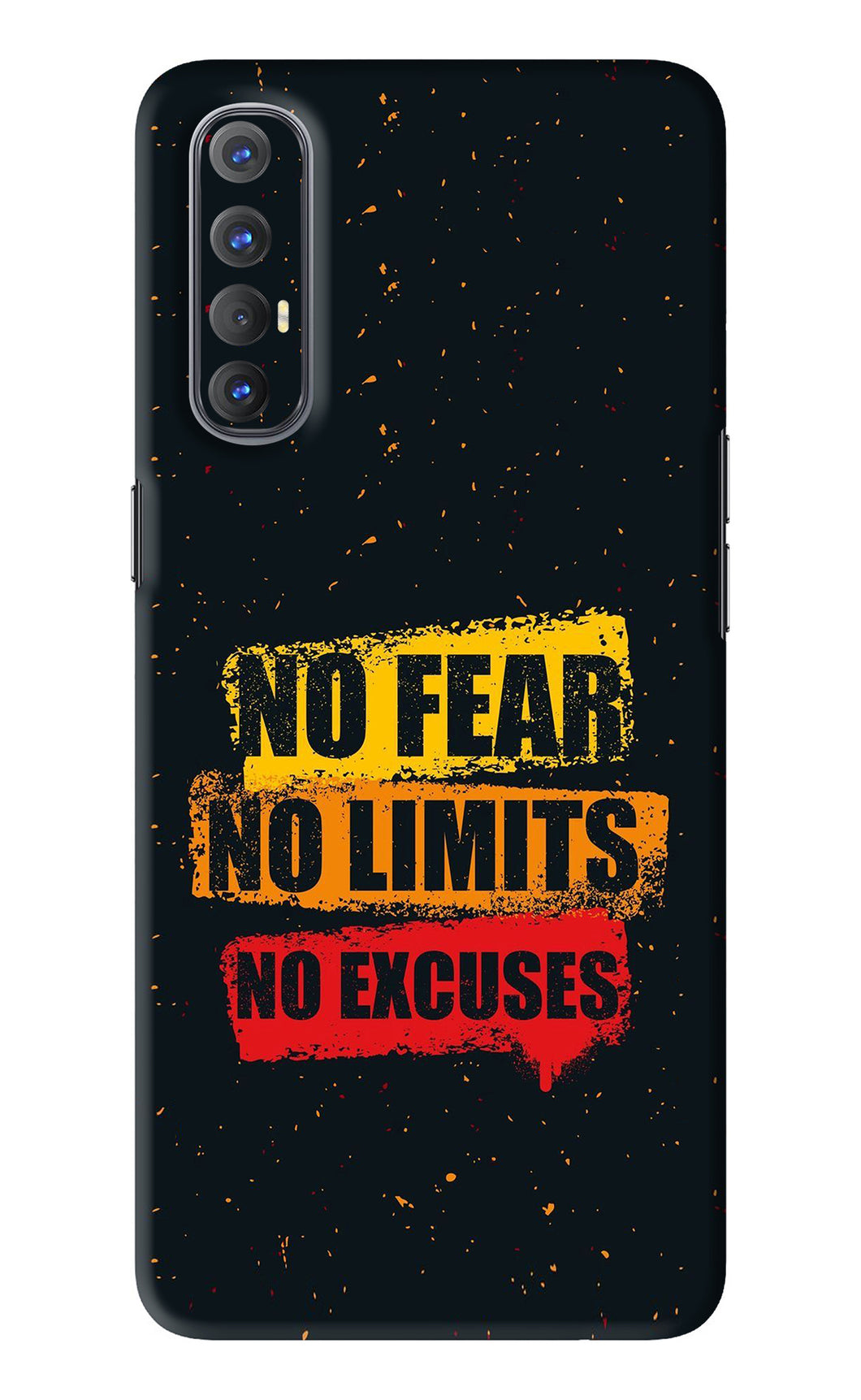 No Fear No Limits No Excuses Oppo Reno 3 Pro Back Skin Wrap